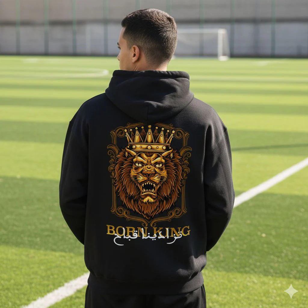 Hoodie “BORN KING – تزادينا قباح”