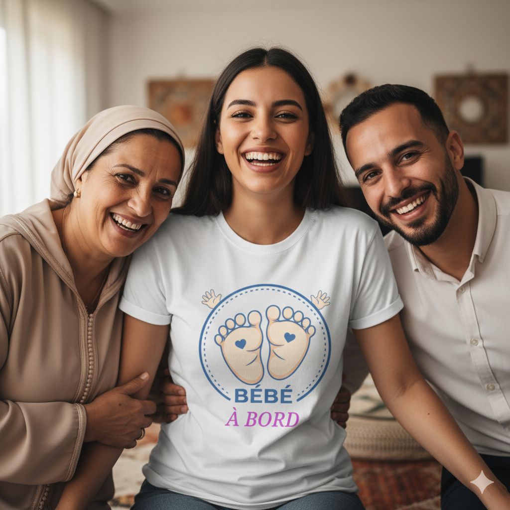 T-shirt Oversize Premium annonce grossesse