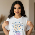 T-shirt Oversize Premium annonce grossesse