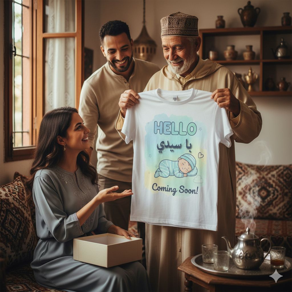 t-shirt annonce de grossesse BA SIDI