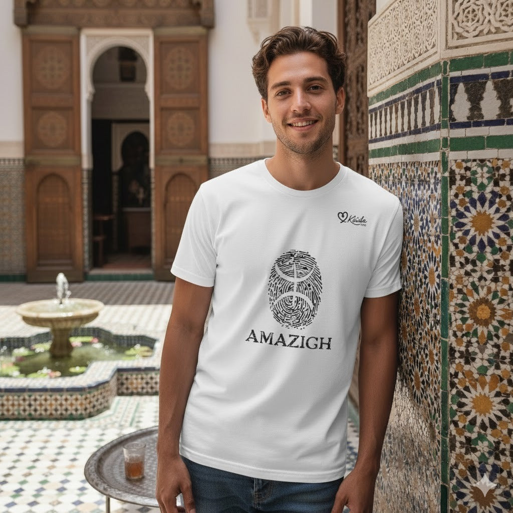 T-Shirt "Amazigh" - L'Empreinte de l'Identité Libre